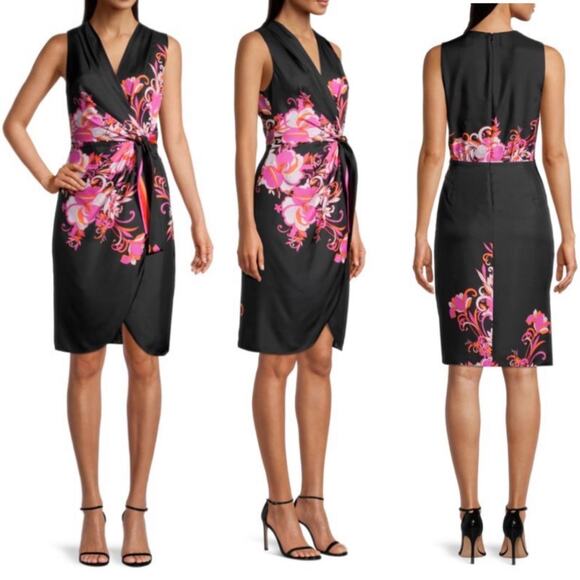 KOBI HALPERIN $498 Suzi Floral-Print Silk Dress sz Women's Small - Picture 1 of 14
